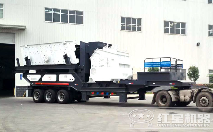車載移動細(xì)碎制砂機發(fā)貨